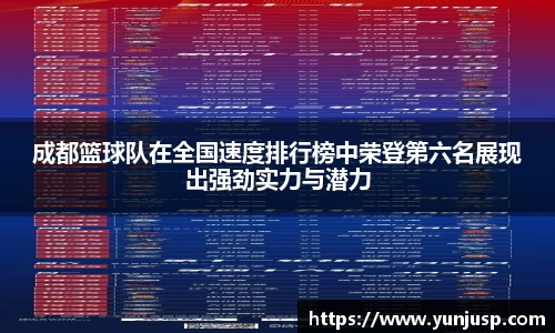 成都篮球队在全国速度排行榜中荣登第六名展现出强劲实力与潜力